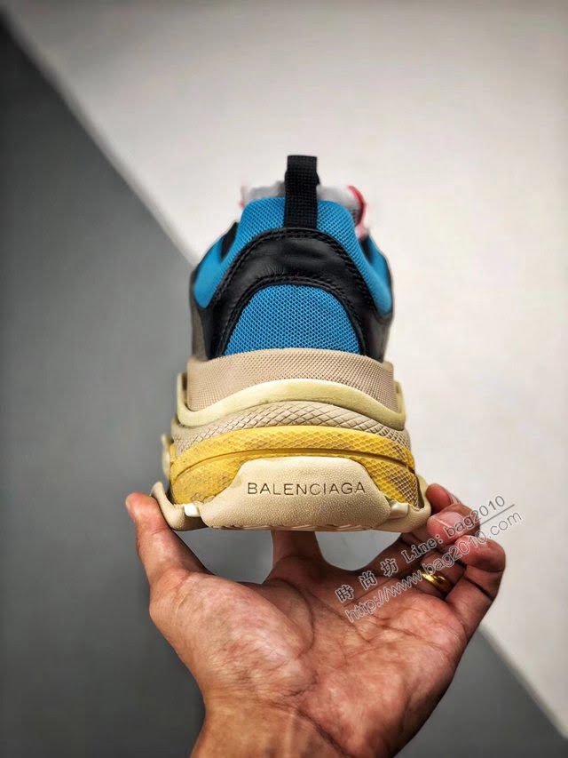 Balenciaga經典款男女鞋 巴黎世家頂級版本Triple-S 17老爹鞋 Balenciaga情侶款老爹鞋  hdbl1229